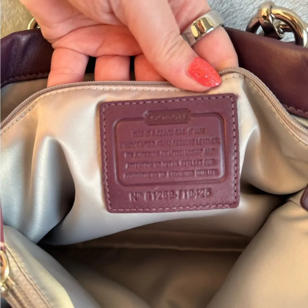 Coach Ashley Leather Satchel